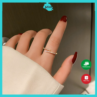 Nhẫn Đính Đá ❤️FREESHIP❤️ Nhẫn Nữ Chéo Sóng Sang Chảnh Phong Cách Hàn Quốc