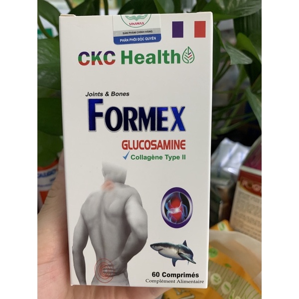 FORMER Glucosamine hỗ trợ điều trị các bệnh về xương khớp,giúp tăng đàn hồi,depr dai các mo sụn