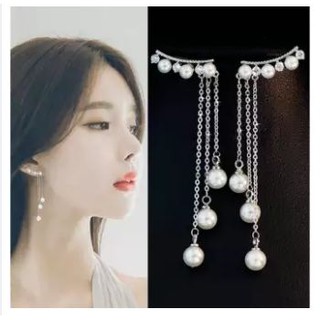 Bông tai nữ thả dài tua rua tòn ten dễ thương cực đáng yêu phụ kiện trang sức style hàn quốc - kỳ lân