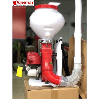 Máy phun vôi GX35 Thái Lan, máy phun hạt, lúa giống