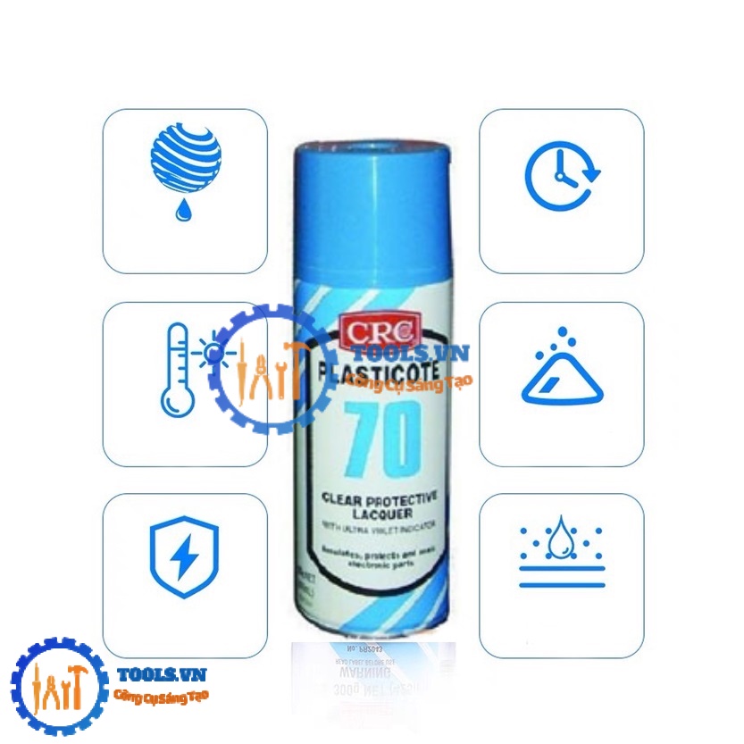 SƠN BẢO VỆ MẠCH CRC70 CÁCH ĐIỆN, CHỐNG ẨM