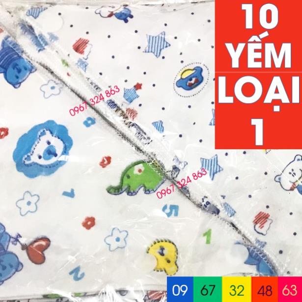 10 khăn yếm tam giác cotton hình ngộ nghĩnh có cúc bấm cho bé yêu