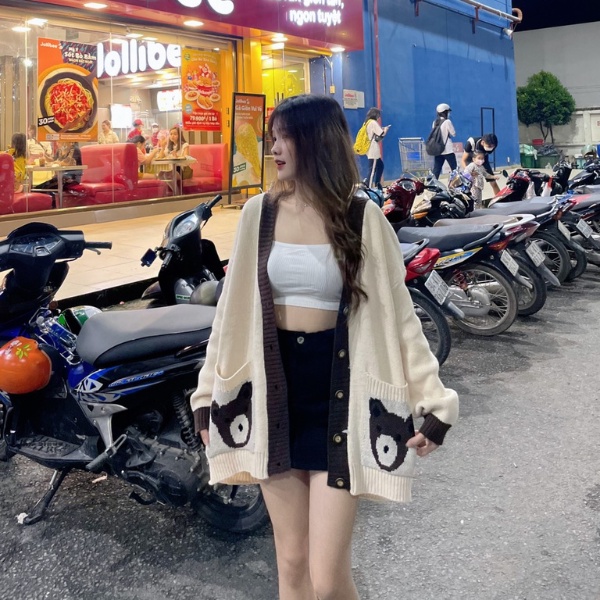 Áo khoác cardigan , áo khoác len nữ , áo khoác len cardigan nữ chất len siêu dày hàng loại 1 PLA81