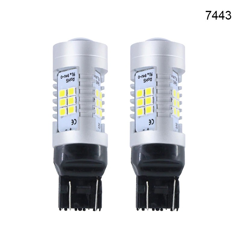 Đèn hậu đèn phanh Led T20 vỏ nhôm 21 chip 3030 siêu sáng cho ô tô