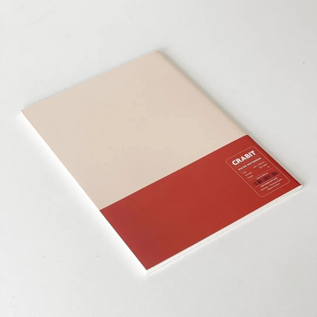 Vở may gáy 100gsm CRABIT ĐỎ kẻ ngang 72 trang - Tập học sinh, sinh viên B5 giá rẻ
