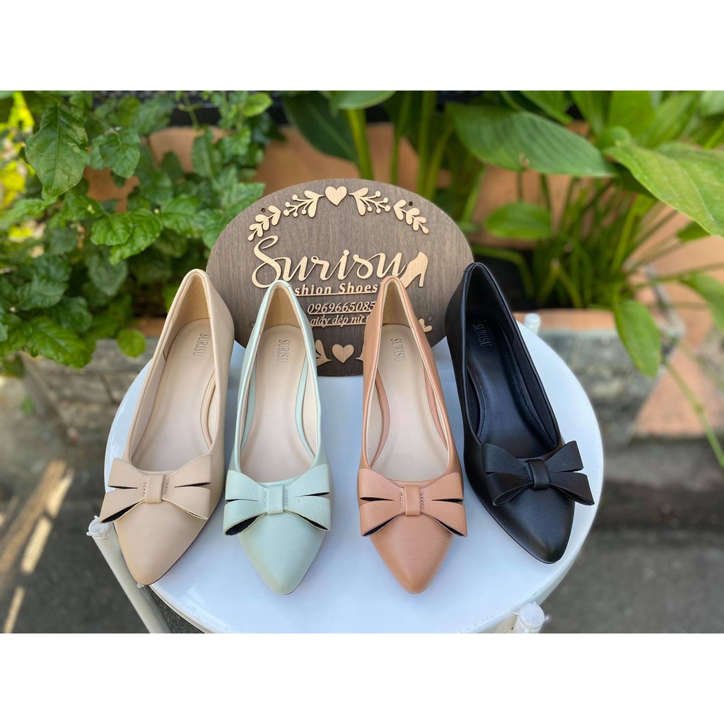 Gót  vuông Surisru  nơ  cao 4cm  mã số 3159