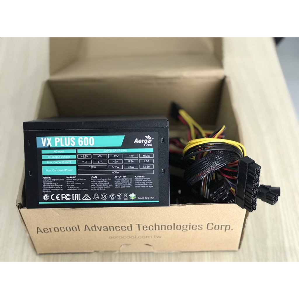 NGUỒN AEROCOOL VX PLUS 600W MỚI Bảo Hành 36 THÁNG | BigBuy360 - bigbuy360.vn