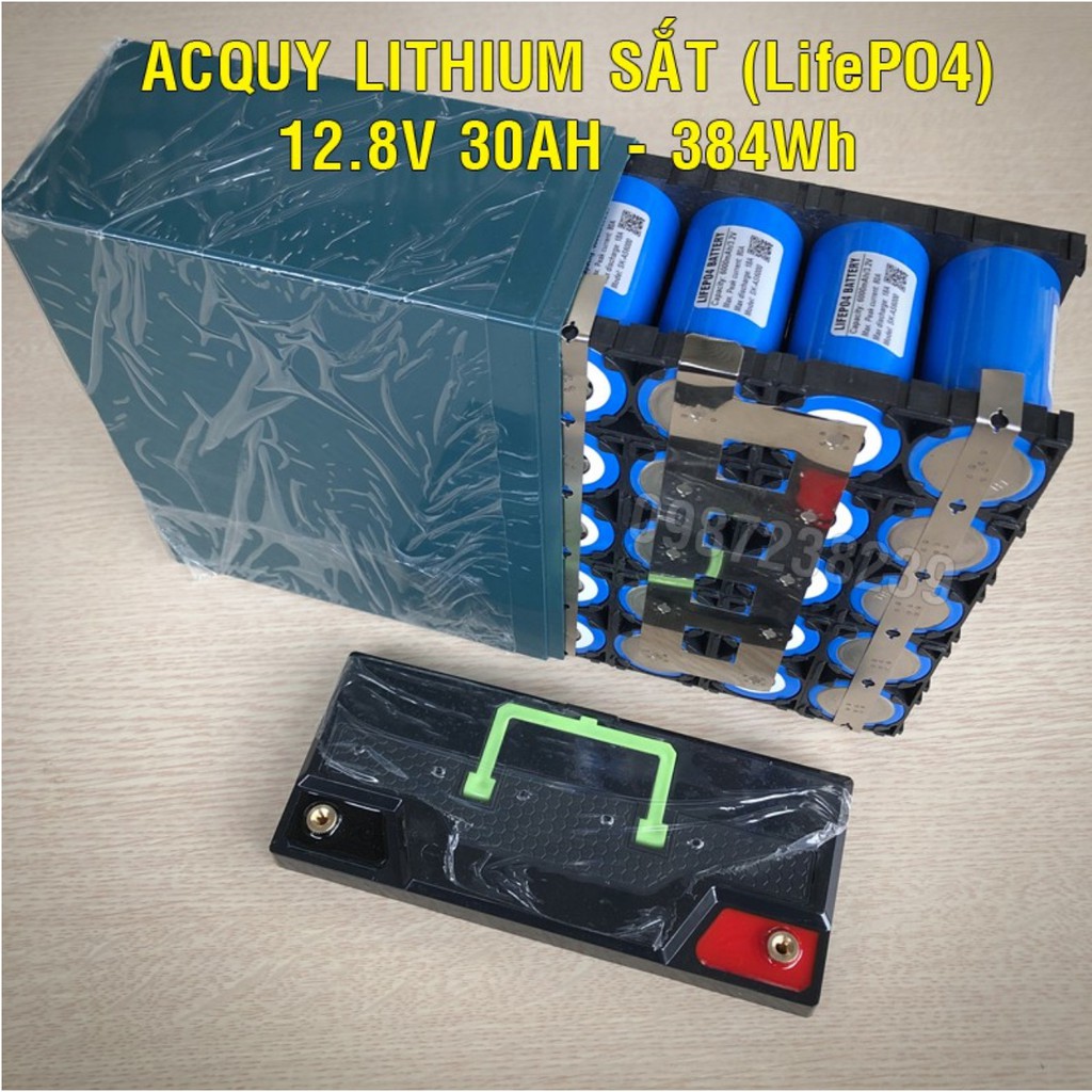 Acquy Lithium sắt - LifePO4 12V 30AH siêu bền dùng được cho loa kéo