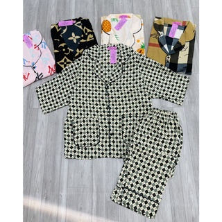Bộ Đồ Ngủ Nữ Cánh Dơi Pyjama Lụa Mango Mềm, Mướt, Thấm Hút Mồ Hôi