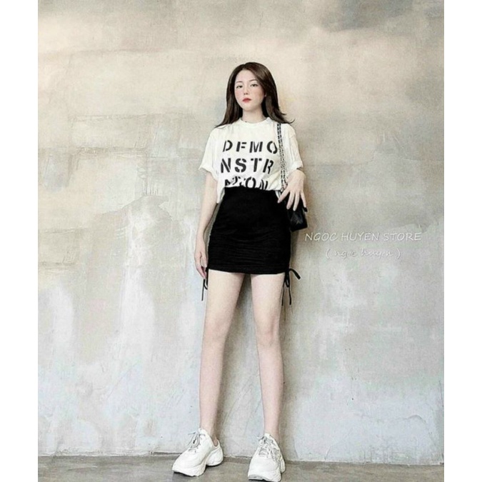 Set áo thun kèm váy body