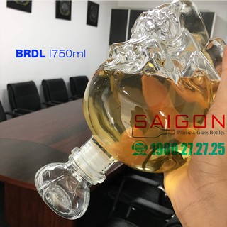 BÌNH THỦY TINH ĐẦU LÂU 750ML