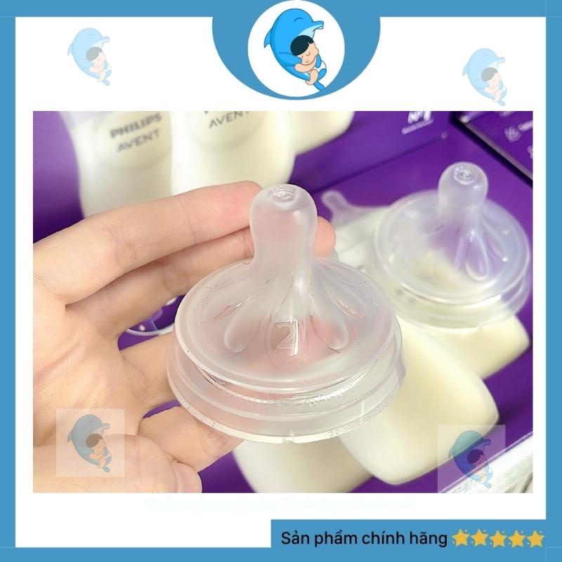 Núm Ti Avent Natural Cho Bình Avent Natural Đủ Size Núm 1,2,3,4,5 Chính Hãng Mẫu Mới