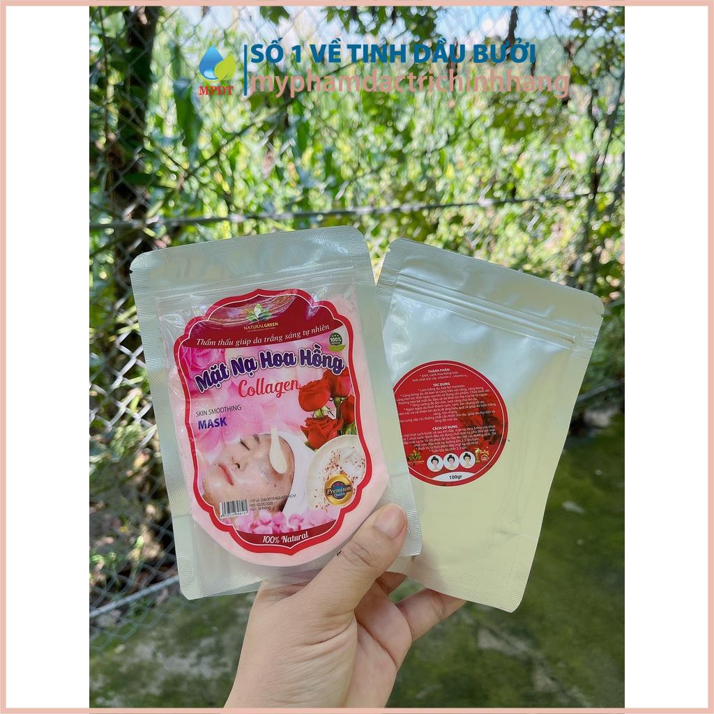 Bột đắp mặt collagen cánh hoa hồng(mask dẻo) (cao cấp) mới cập nhật chính hãng hàng chính hãng