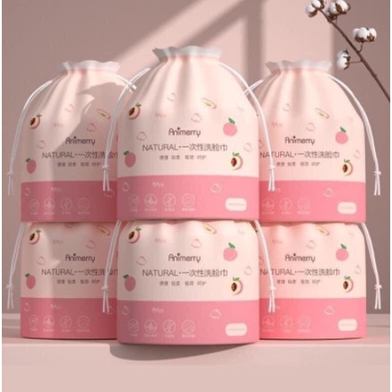 Bông Tẩy Trang 3 Lớp Cotton Pads 222 miếng|Khăn Mặt Khô Đa Năng dùng 1 lần Animerry lau mặt lau khô