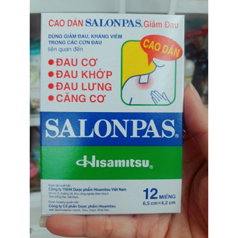 ✅ [ Chính Hãng]COMBO 2 HỘP DÁN SALOPAS 20 MIẾNG