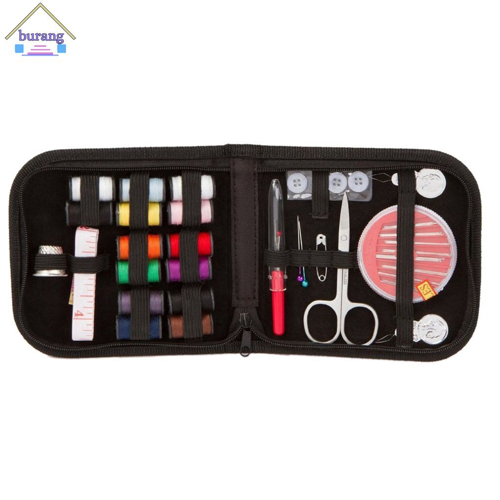 Set 27 dụng cụ may vá mini kèm túi đựng