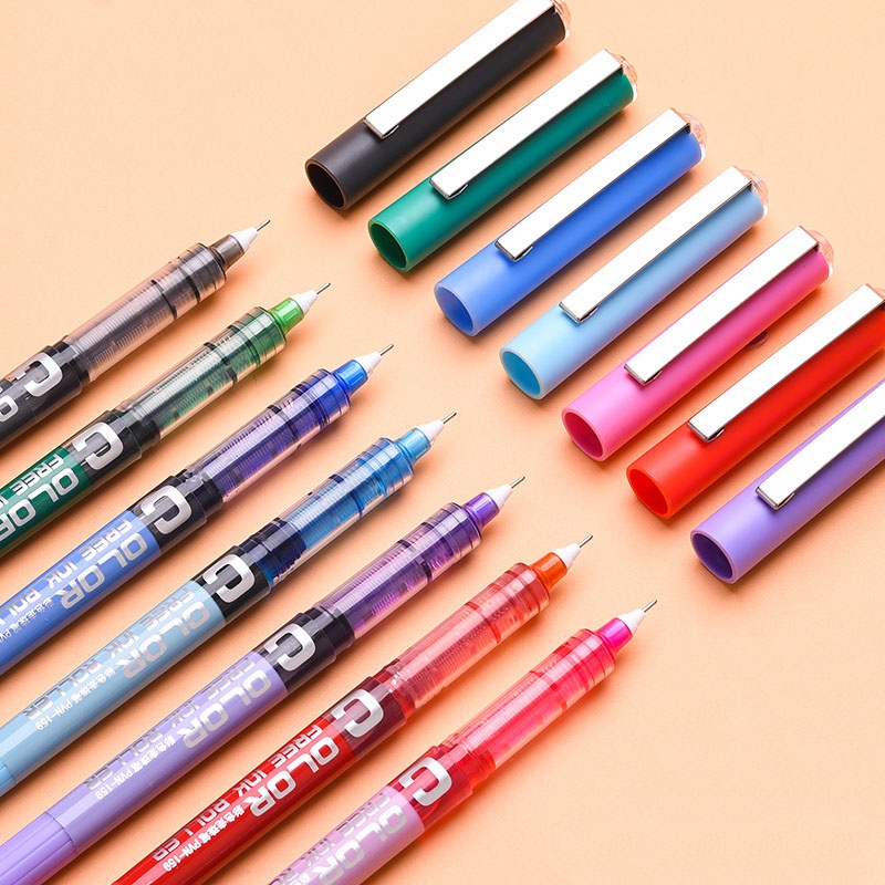 1 Bút Bi Nước Mực Đen Ngòi 0.5mm