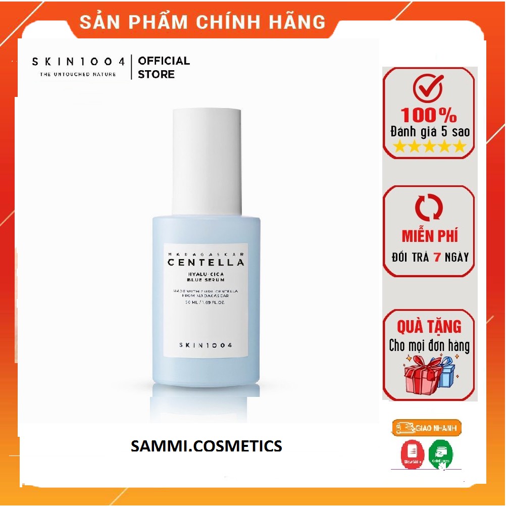 Serum dưỡng da Centella Hyalu-cica Blue Serum 50ml - Tinh chất dưỡng da dưỡng ẩm dưỡng da căng bóng..