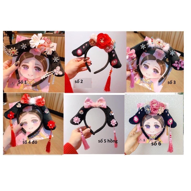 Cài Tóc Tua Rua Phong Cách Trung Hoa Cho Bé Gái