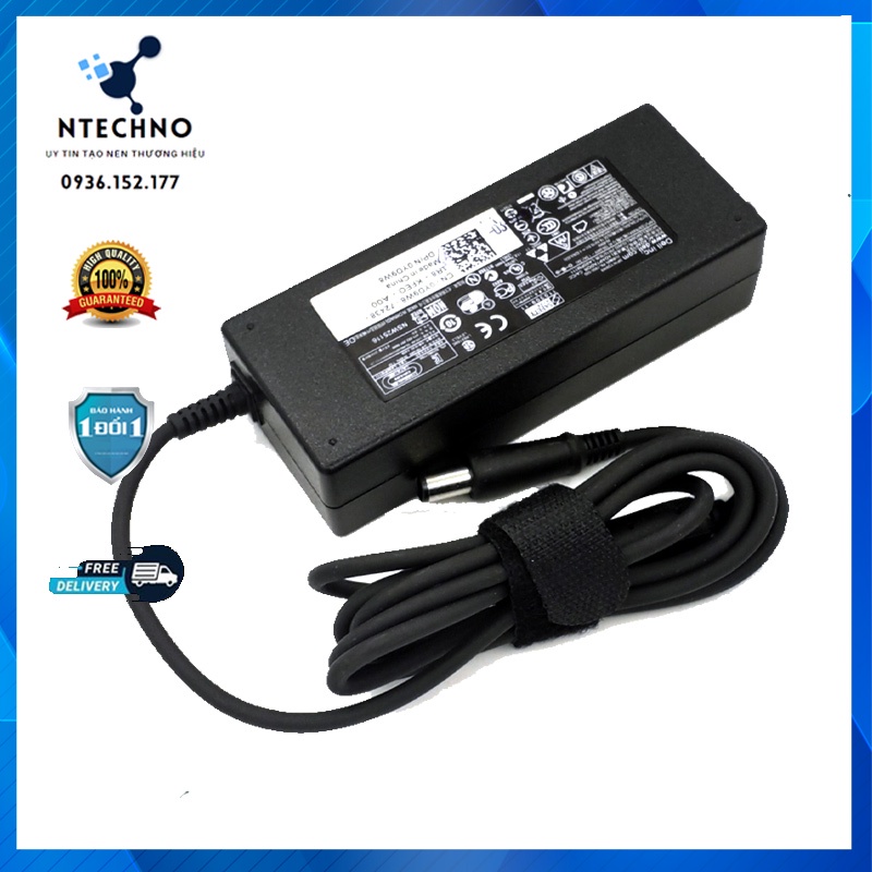 Sạc Zin Laptop Dell 19.5V - 4.62A  90W⭐Chân kim to  7.4*5.0mm cho E6400 E6410 E6420 E6440 E6510 E6520 E6530 E6540 E7240