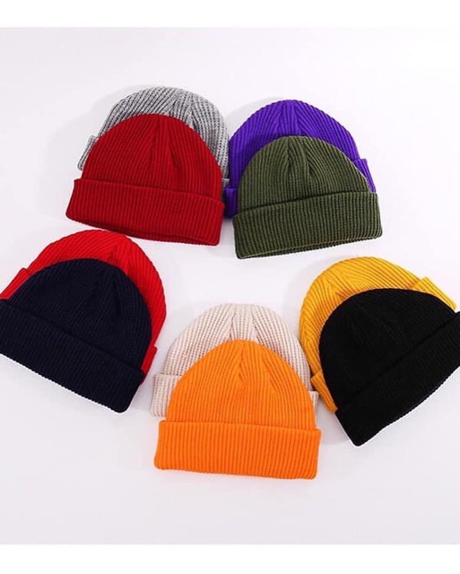 Combo 30 mũ beanie nhiều màu sắc tự chọn