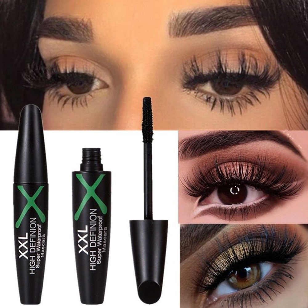 [Hàng mới về] Mascara sợi tơ 4D màu đen chuốt dài lông mi kháng nước lâu trôi