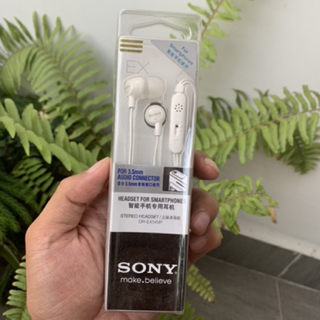 Tai nghe nhét tai iPhone SONY DR-EX14VP Headset for Smartphones (jack 3.5mm)