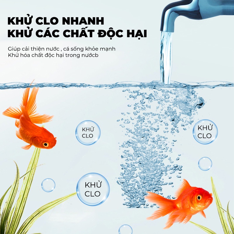 Yee Dioxide viên khử Clo nước máy cho bể cá cảnh