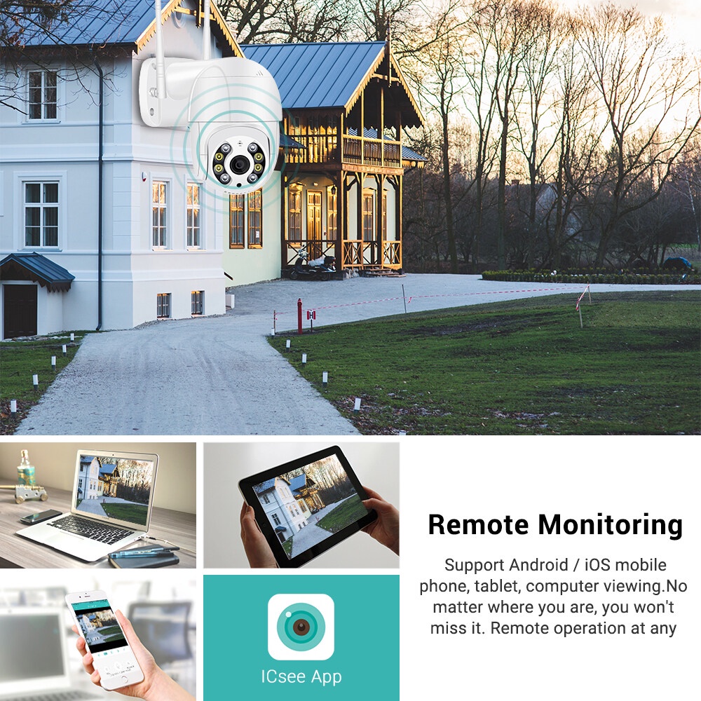 Camera Hình Cầu Hồng Ngoại PTZ Cao Cấp, Đàm Thoại 2 Chiều, Xaoy 360 Hình Ảnh Sắc Nét | BigBuy360 - bigbuy360.vn