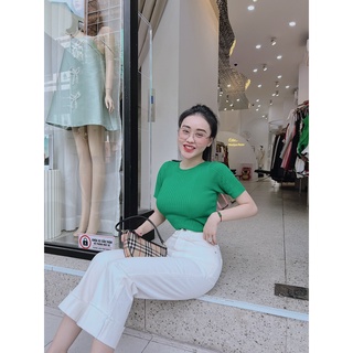 Quần suông săn lai nhỏ