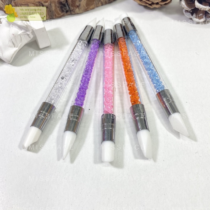 set bút silicon 5 cây-cây chà miết foil sticker