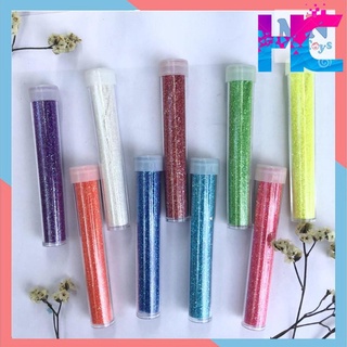 Ống bột nhũ - Kim Tuyến nhiều màu nguyên liệu làm slime - Trang Trí Epoxy Resin
