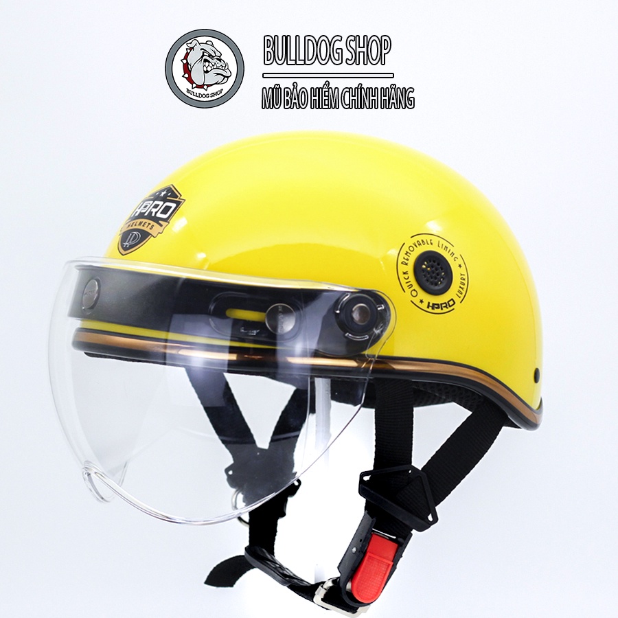 Mũ Bảo Hiểm Nửa Đầu HP Helmet 03B Gắn Kính B1 - Bulldogshop