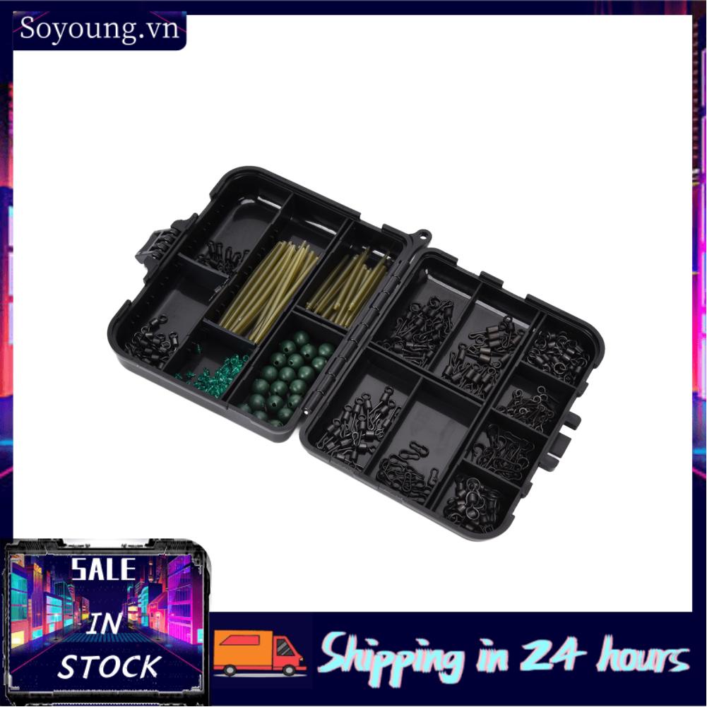 Soyoung 301pcs Carp Fishing Tackle Kit Anti Sleeve AccsX
