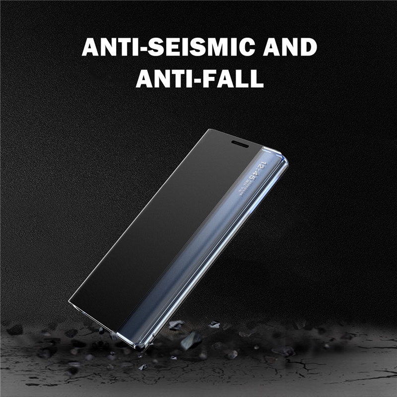 Sang Trọng Bao Da Điện Thoại Cứng Nắp Lật Tự Động Bật Tắt Màn Hình Thông Minh Cho Samsung Galaxy A21s A11 M11 M21 M31 Ốp