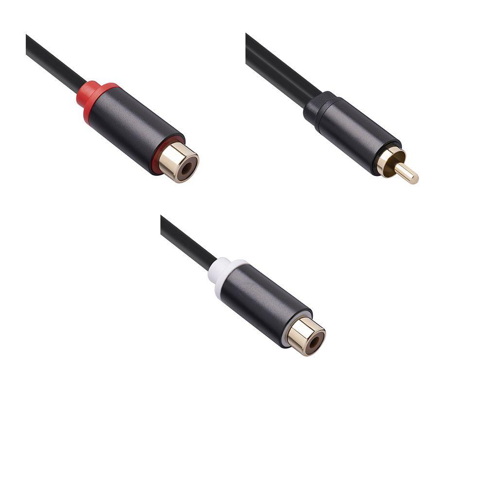 Cáp Chia Âm Thanh RCA Sang 2RCA 3.5mm Và 1 RCA Cho TV / Laptop
