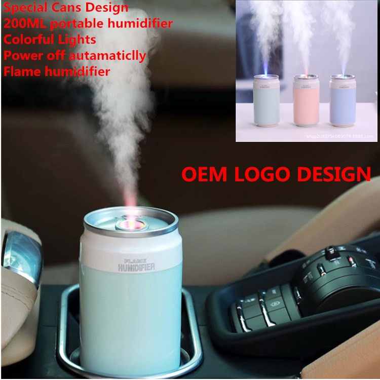 Máy Phun Sương Tạo Độ Ẩm Có Đèn LED Nhiều Màu Cho Xe Hơi