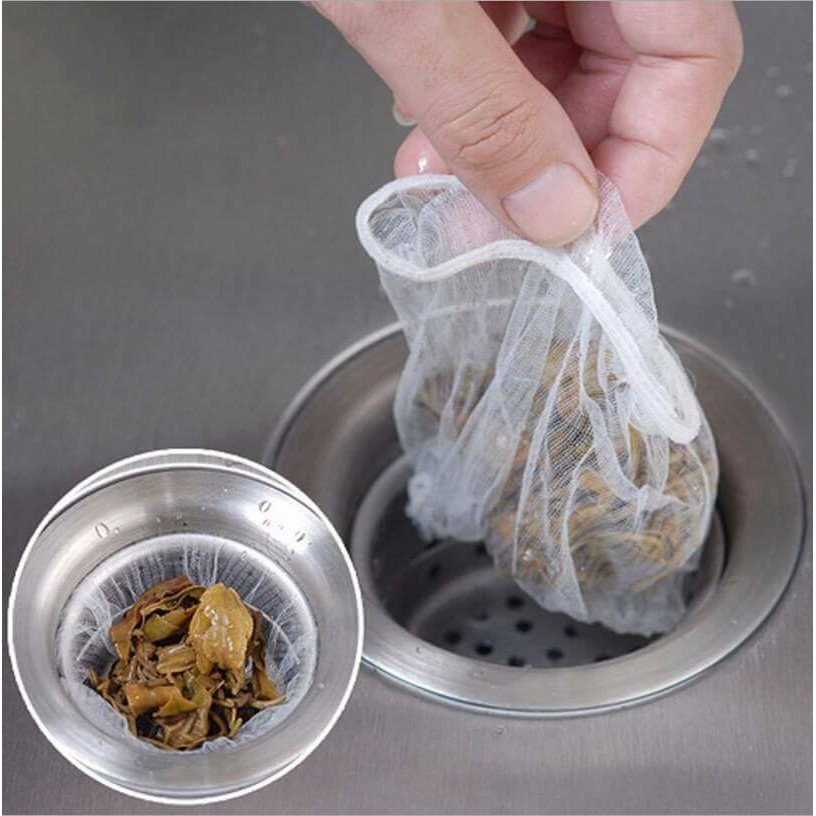 Set 100 túi lọc rác chậu rửa thông minh