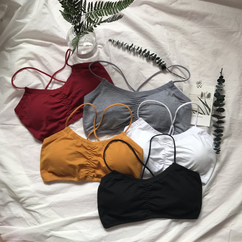 Áo lót SUXI màu trơn phối dây quyến rũ cho nữ