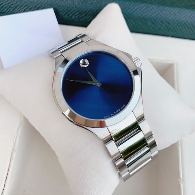 Đồng Hồ Movado Nam 0607311 Defio Quartz Blue Dial Stainless Steel Men’s Watch