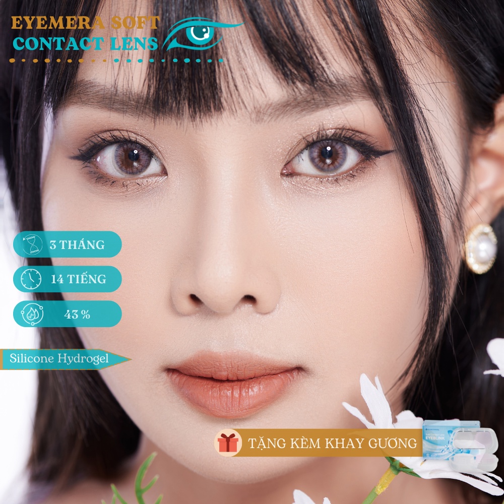 Kính áp tròng nhập khẩu ⚡ CAO CẤP ⚡ Kính áp tròng Silicone Hydrogel Drusilla - Silicone Eyemera- Eyeblink Collection