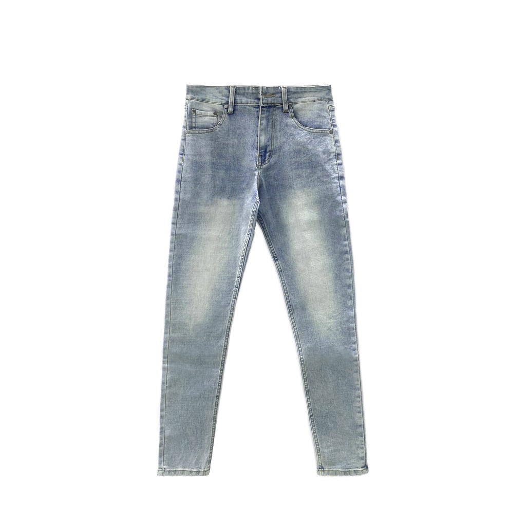 Quần Jeans Nam TARMOR Dáng Ôm Màu Xanh Bụi Skinny Jeans In Dirty Blue Denim