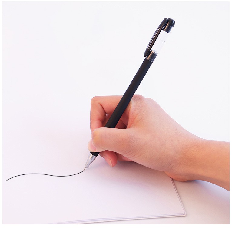 Bút gel nước mực đen ngòi 0.38mm luyện viết chữ đẹp chữ ký