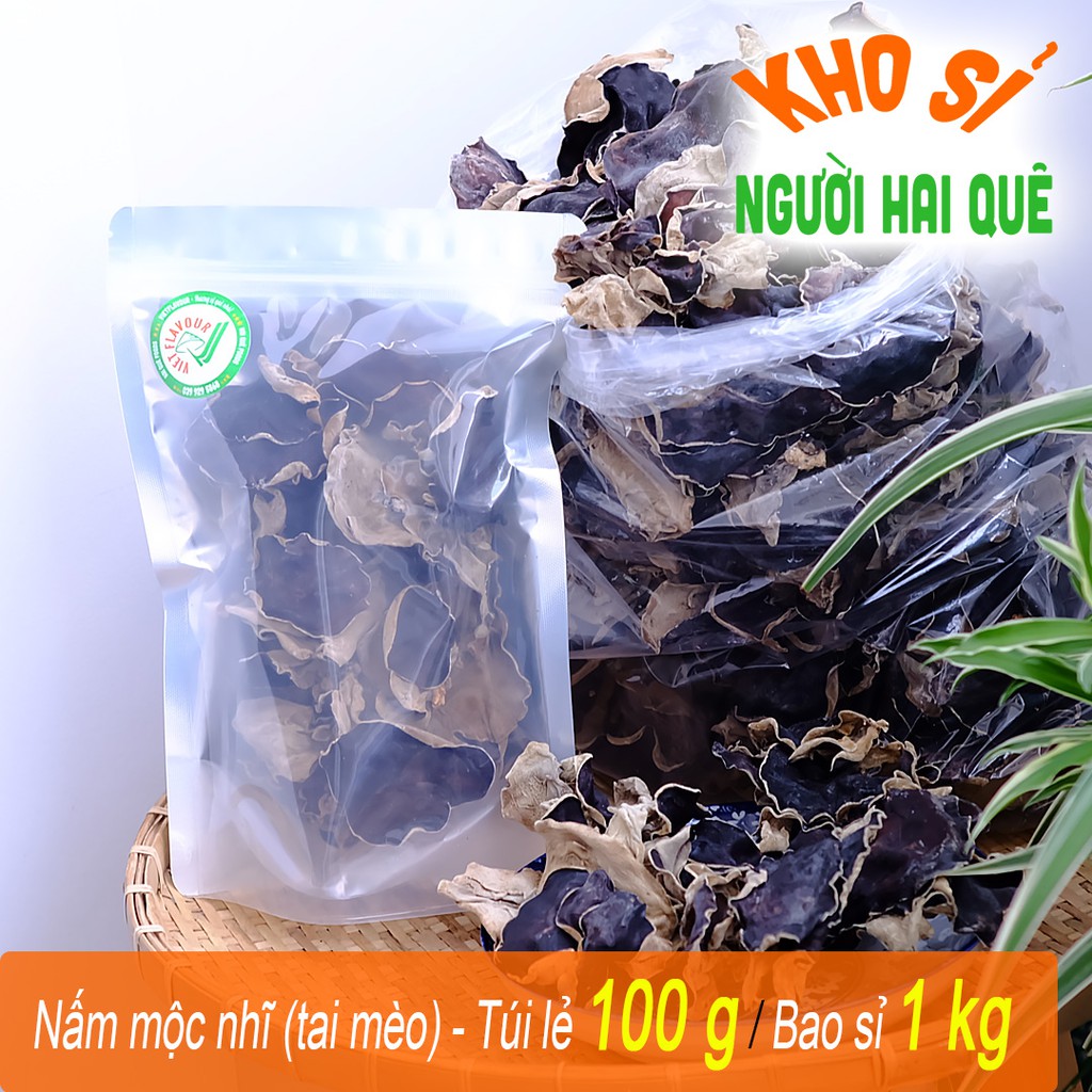 SỈ Nấm mèo TAI SIÊU TO (mộc nhĩ đen) 1KG  KHO SỈ NGƯỜI HAI QUÊ - HAIQUE FOOD