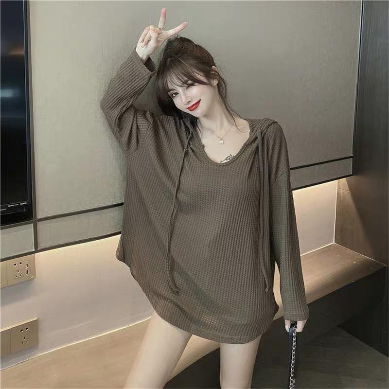 Áo hoodie nữ chất liệu len gạo • 2ENDSHOP