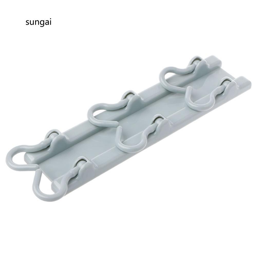 Giá treo đồ dùng vật dụng 6 móc gấp gọn đa năng tiện dụng | BigBuy360 - bigbuy360.vn