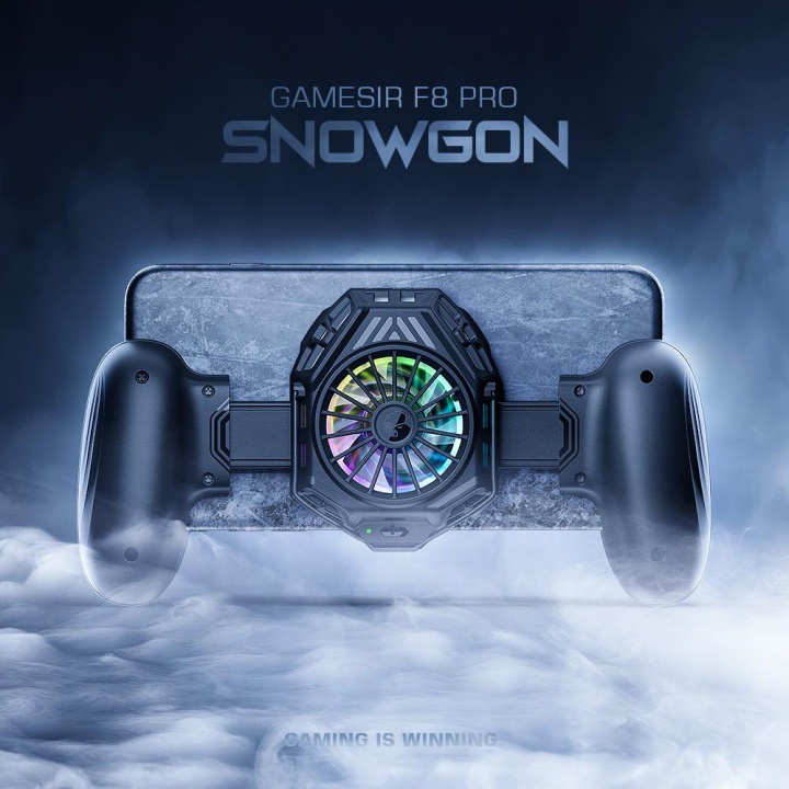 Tay Cầm Chơi Game Tản Nhiệt Điện Thoại Sò Lạnh GameSir F8 Pro Snowgon