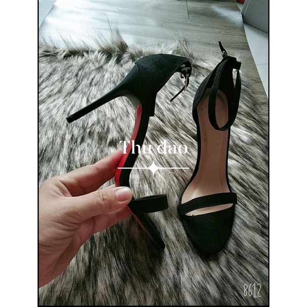Sandal quai mảnh gót nhọn -8P-VNXK Cao Cấp - Sang Trọng - Quý Phái - Đi Tiệc Sang Chảnh