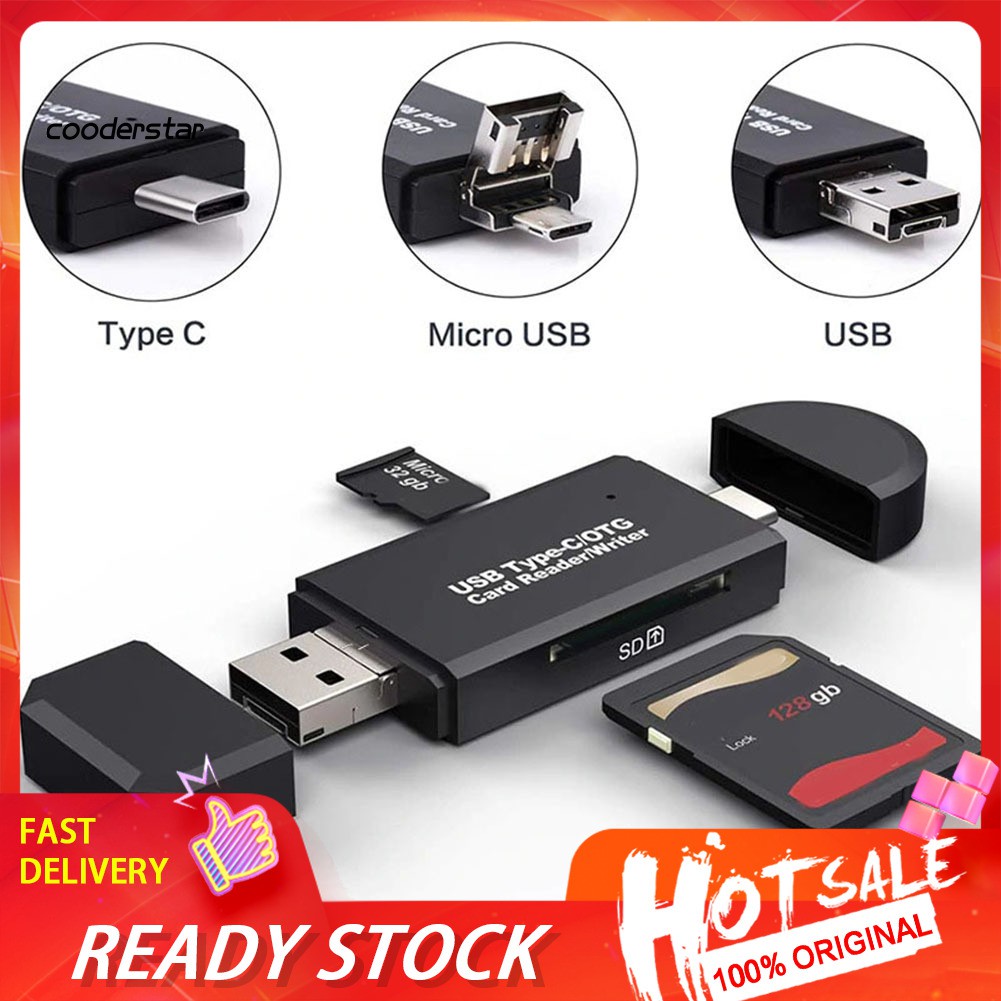 Đầu Đọc Thẻ Nhớ Usb 3 Trong 1