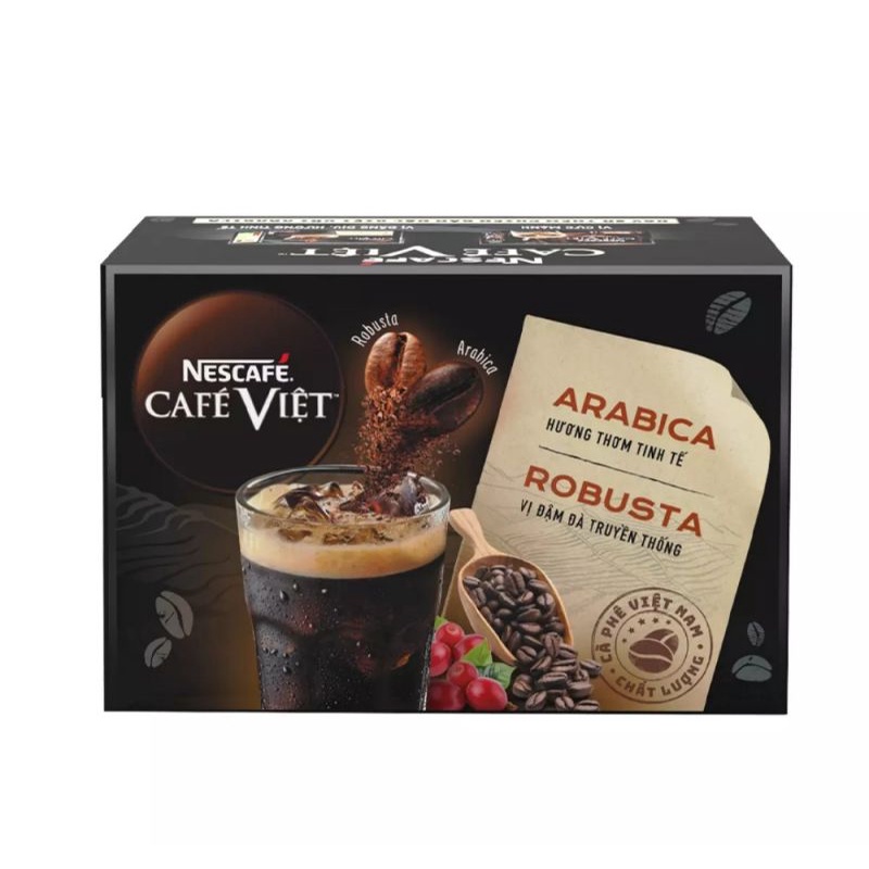 Cà phê Việt hòa tan Arabica và Robusta (hộp 12g×16gr)